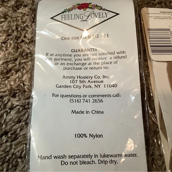 Lot of Vintage sheer nylon socks, beige & nude, sock size: 9-11 - Picture 11 of 12